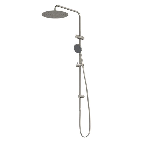 Caroma Urbane II Rail Shower with 300mm Overhead Brushed Nickel