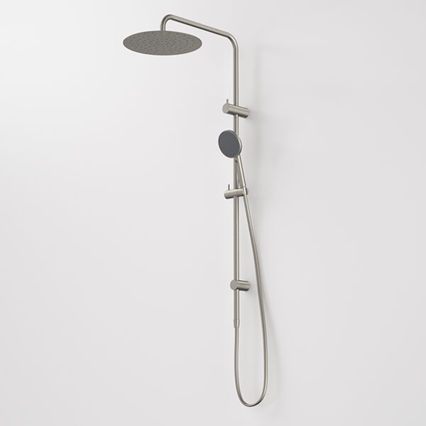 Caroma Urbane II Rail Shower with 300mm Overhead Brushed Nickel