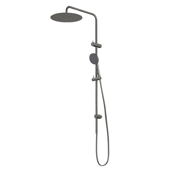 Caroma Urbane II Rail Shower with 300mm Overhead Gunmetal