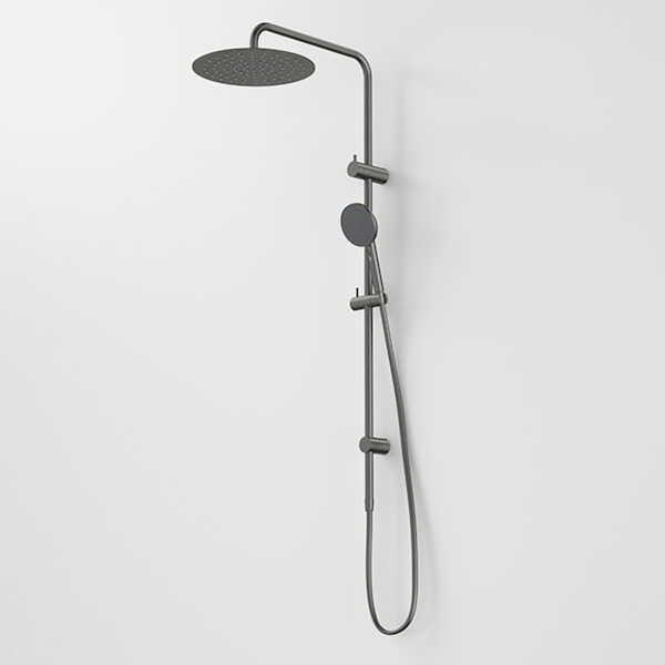 Caroma Urbane II Rail Shower with 300mm Overhead Gunmetal