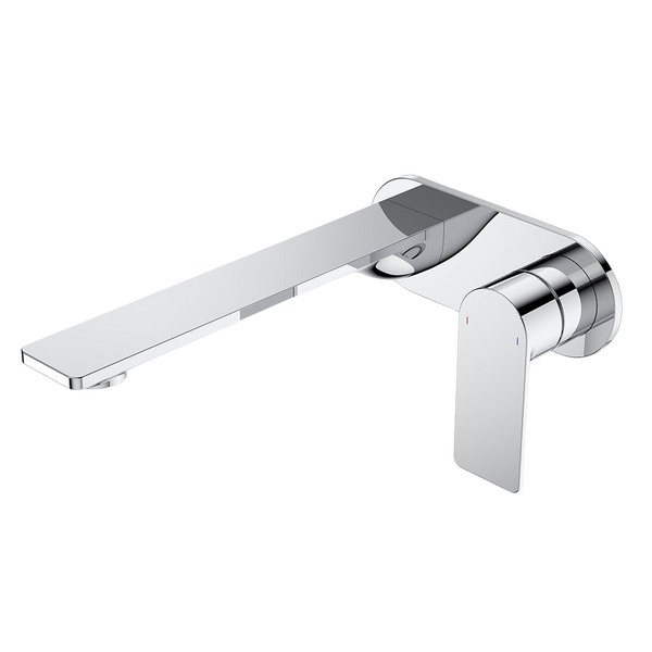 Caroma Urbane II 220mm Wall Basin/Bath Mixer and Outlet Round Plate Lead Free Chrome