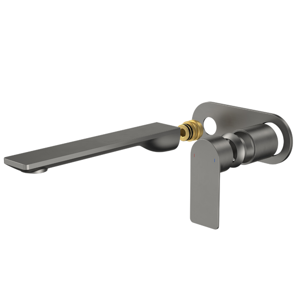 Caroma Urbane II 220mm Wall Basin/Bath (Trim Kit Only) Round Cover Plate Lead Free Gunmetal