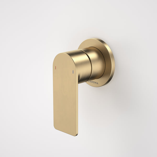 Caroma Urbane II Bath/Shower Mixer Round Cover Plate Brushed Brass