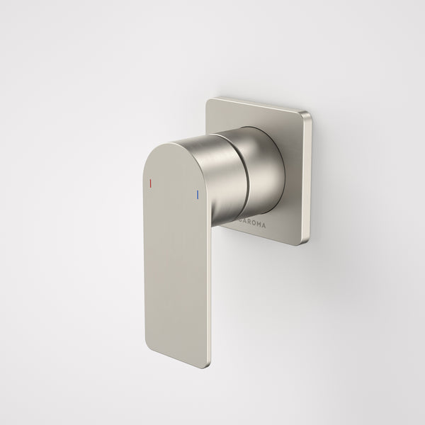 Caroma Urbane II Bath/Shower Mixer Square Cover Plate Brushed Nickel