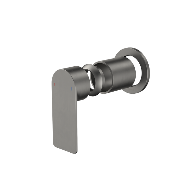 Caroma Urbane II Bath/Shower Wall Mixer with Round Cover Plate (Trim Kit Only) Gunmetal