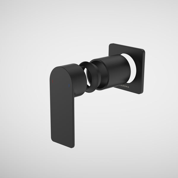 Caroma Urbane II Bath / Shower Trim Kit Square Cover Plate Matte Black
