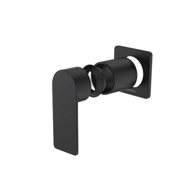 Caroma Urbane II Bath / Shower Trim Kit Square Cover Plate Matte Black