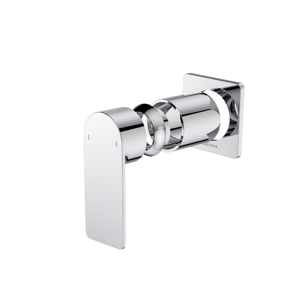 Caroma Urbane II Bath/Shower Wall Mixer with Square Cover Plate (Trim Kit Only) Chrome