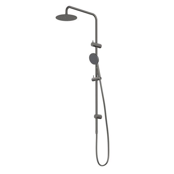 Caroma Urbane II Rail Shower with 200mm Overhead Gunmetal