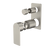 Caroma Urbane II Bath/Shower Mixer With Diverter (Trim Kit Only) Rectangular Cover Plate Brushed Nickel