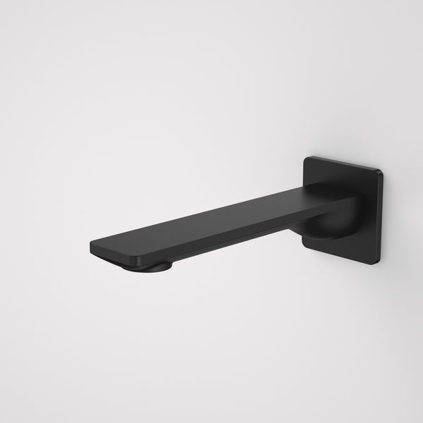 Caroma Urbane II 180mm Basin/Bath Outlet Square Cover Plate Matte Black Lead Free