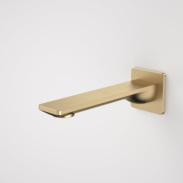 Caroma Urbane II 180mm Basin/Bath Outlet Square Cover Plate Brushed Brass