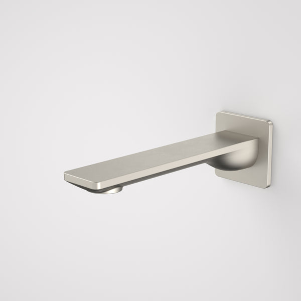 Caroma Urbane II 180mm Basin/Bath Outlet Square Cover Plate Brushed Nickel