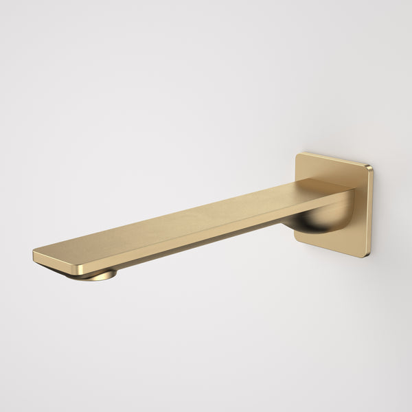Caroma Urbane II 220mm Basin/Bath Outlet Square Cover Plate Brushed Brass