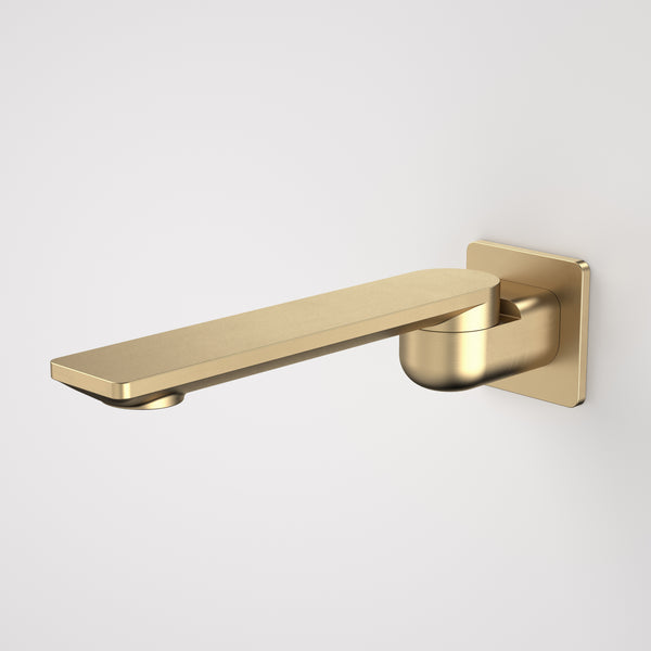 Caroma Urbane II 220mm Bath Swivel Outlet Square Cover Plate Brushed Brass