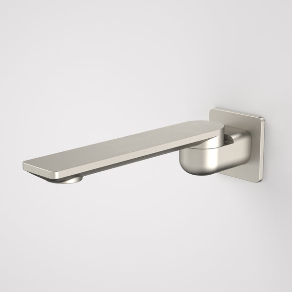 Caroma Urbane II 220mm Bath Swivel Outlet Square Cover Plate Brushed Nickel