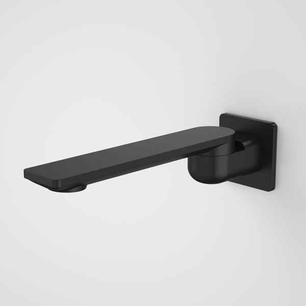 Caroma Urbane II 220mm Bath Swivel Outlet Square Cover Plate Matte Black