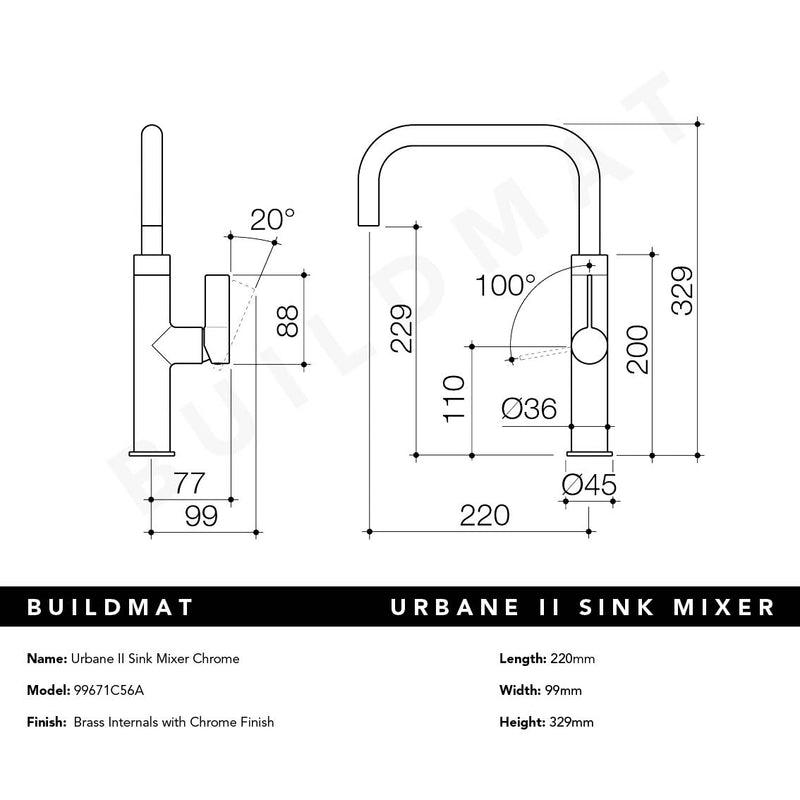 Urbane II Sink Mixer Chrome