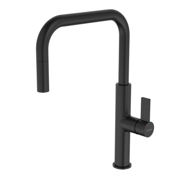 Caroma Urbane II Pull Out Sink Mixer Matte Black Lead Free