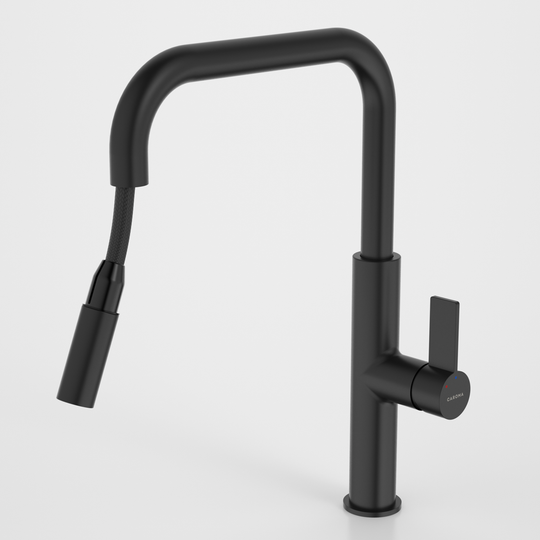 Urbane II Pull Out Sink Laundry Tap Mixer Matte Black Lead Free
