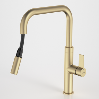 Urbane II Pull Out Sink Mixer Brushed Brass