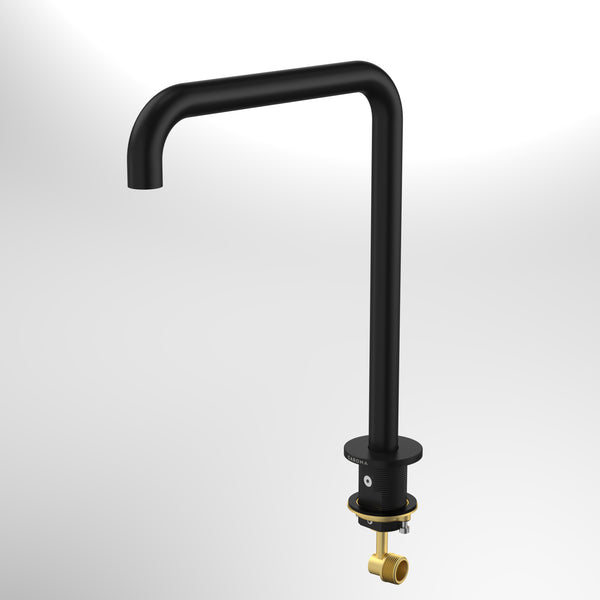 Caroma Urbane II Hob Swivel Outlet 210mm Matte Black