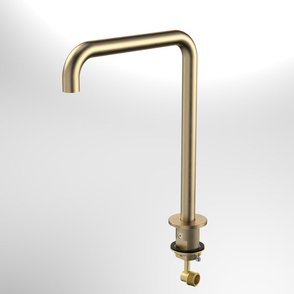 Caroma Urbane II Hob Swivel Outlet 210mm Brushed Brass