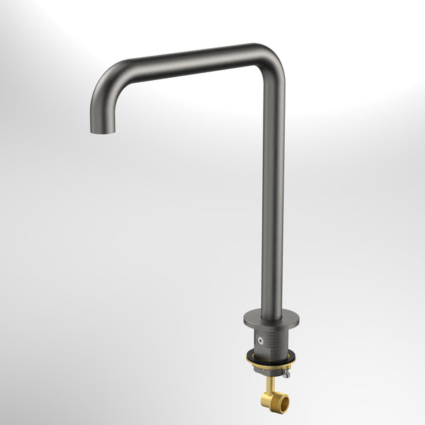 Caroma Urbane II Hob Swivel Outlet 210mm Gunmetal