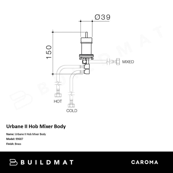 Caroma Universal Hob Body