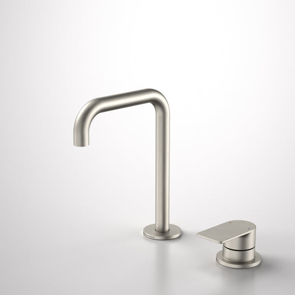 Caroma Urbane II Hob Basin Mixer Set 150mm Brushed Nickel