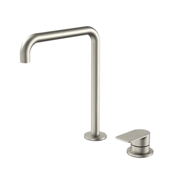 Caroma Urbane II Hob Basin/Sink Mixer Set 210mm Brushed Nickel