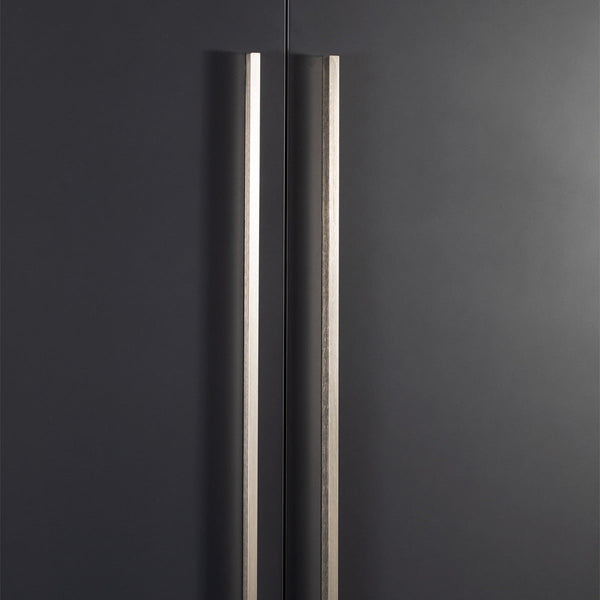 Momo Handles Momo Angle Pull Handle 640mm Dull Brushed Nickel