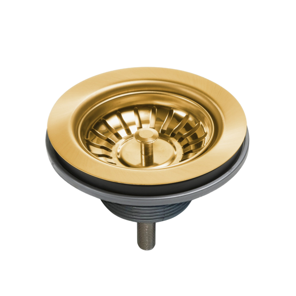 Oliveri Basket Waste with Extended Screw Length Brushed Gold