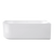 Otti Attica Celine 1700mm Right Corner Bath with Overflow Gloss White