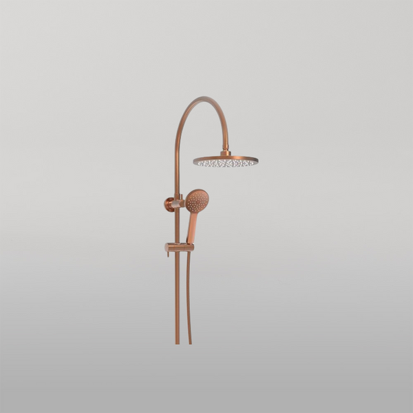 ADP Soul Classic Gooseneck Shower Set Brushed Copper