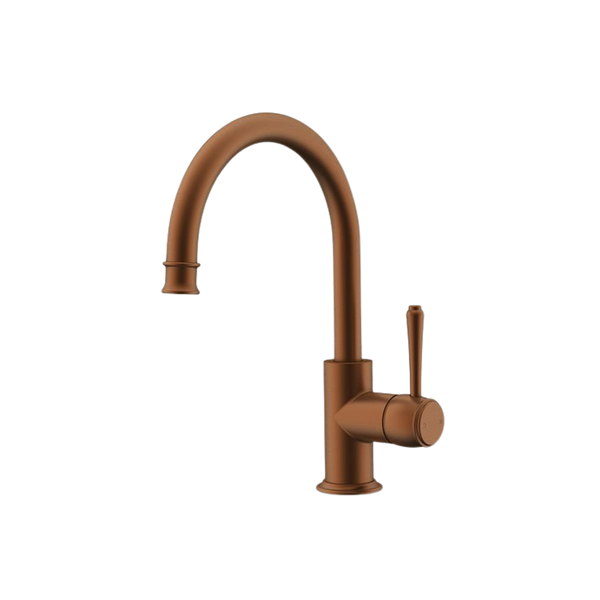 ADP Eternal Gooseneck Basin Mixer Brushed Copper