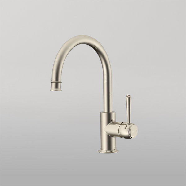 ADP Eternal Gooseneck Basin Mixer Brushed Nickel