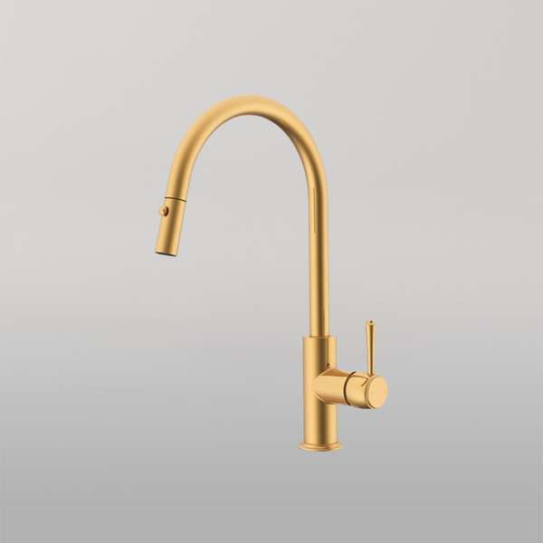 ADP Eternal Pull Out Kitchen Mixer Brushed Brass