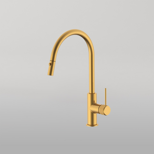 ADP Soul Groove Pull Out Sink Mixer Brushed Brass