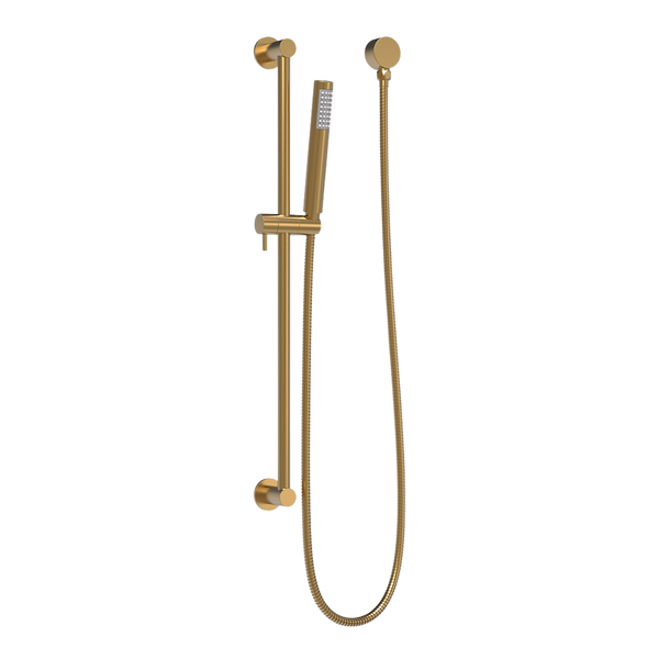 ADP Soul Slimline Hand Shower On Rail Brushed Brass