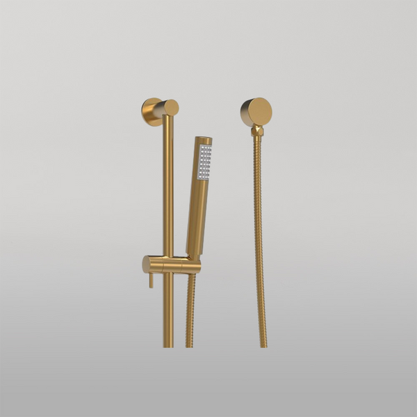 ADP Soul Slimline Hand Shower On Rail Brushed Brass