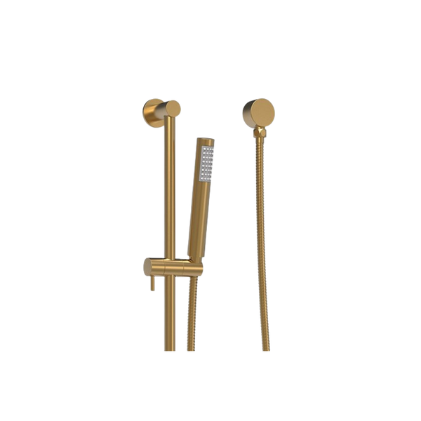 ADP Soul Slimline Hand Shower On Rail Brushed Brass