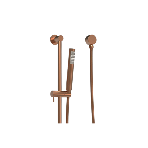 ADP Soul Slimline Hand Shower On Rail Brushed Copper