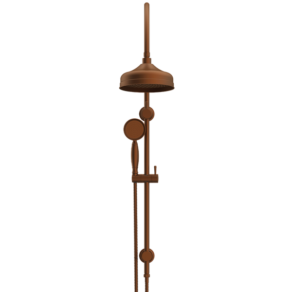 ADP Eternal Gooseneck Twin Shower Set Brushed Copper