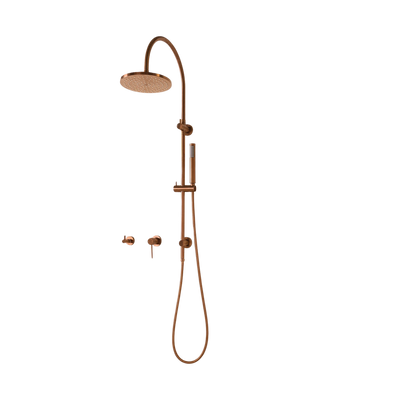 ADP Soul Slimline Gooseneck Shower Set Brushed Copper
