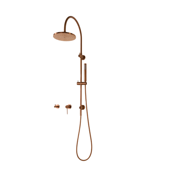 ADP Soul Slimline Gooseneck Shower Set Brushed Copper