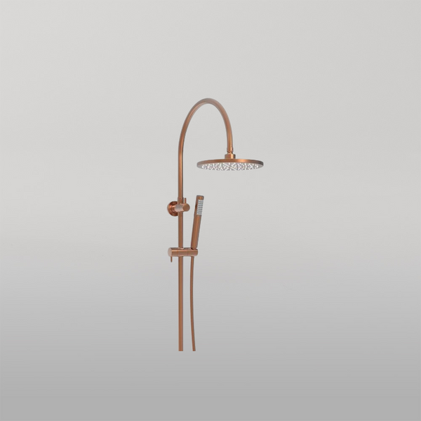 ADP Soul Slimline Gooseneck Shower Set Brushed Copper