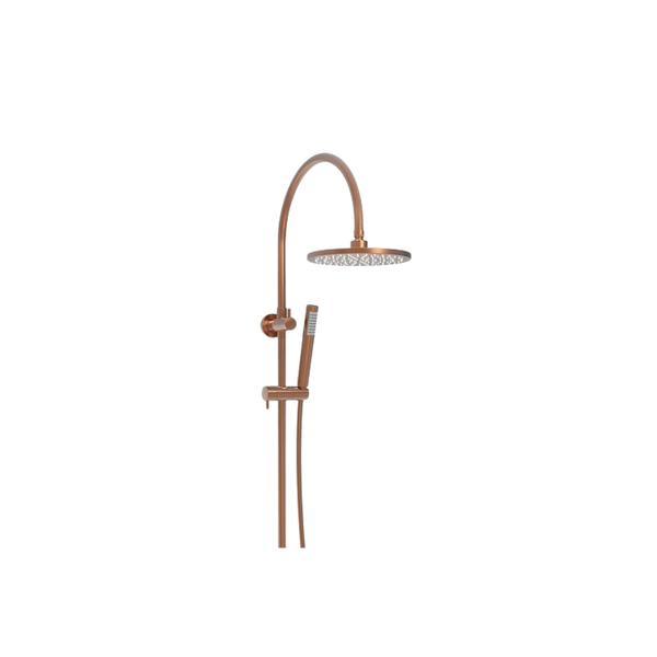 ADP Soul Slimline Gooseneck Shower Set Brushed Copper