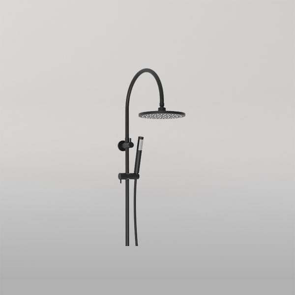 ADP Soul Slimline Gooseneck Shower Set Matte Black