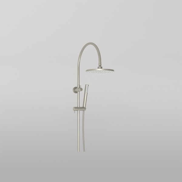 ADP Soul Slimline Gooseneck Shower Set Brushed Nickel